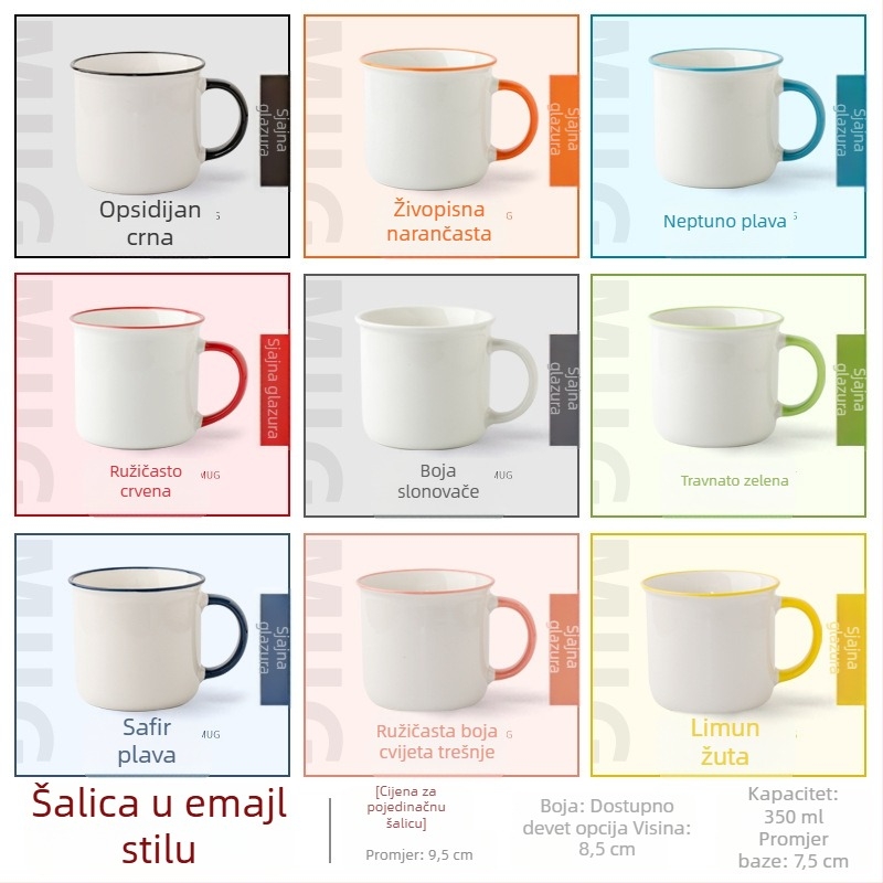 Keramička šalica s prilagođenom fotografijom i logotipom putem toplinskog prijenosa
