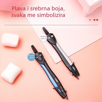 Deli 8646 Metalni kompas za crtanje i ispite