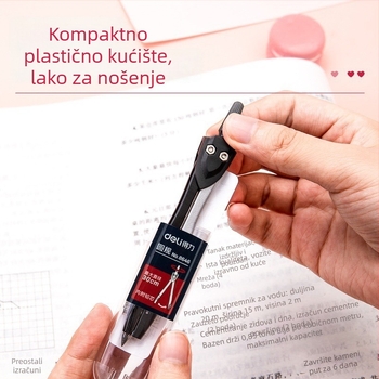 Deli 8646 Metalni kompas za crtanje i ispite