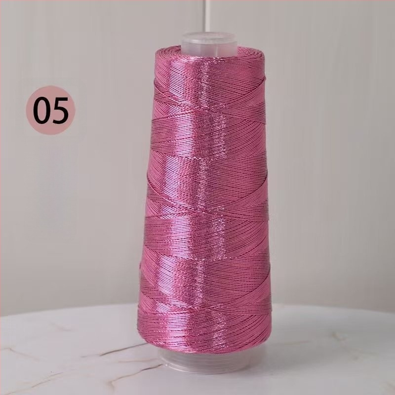 Zlatno-srebrna pređa s jezgrom, Feve stil sjajna metalna pređa za DIY torbe