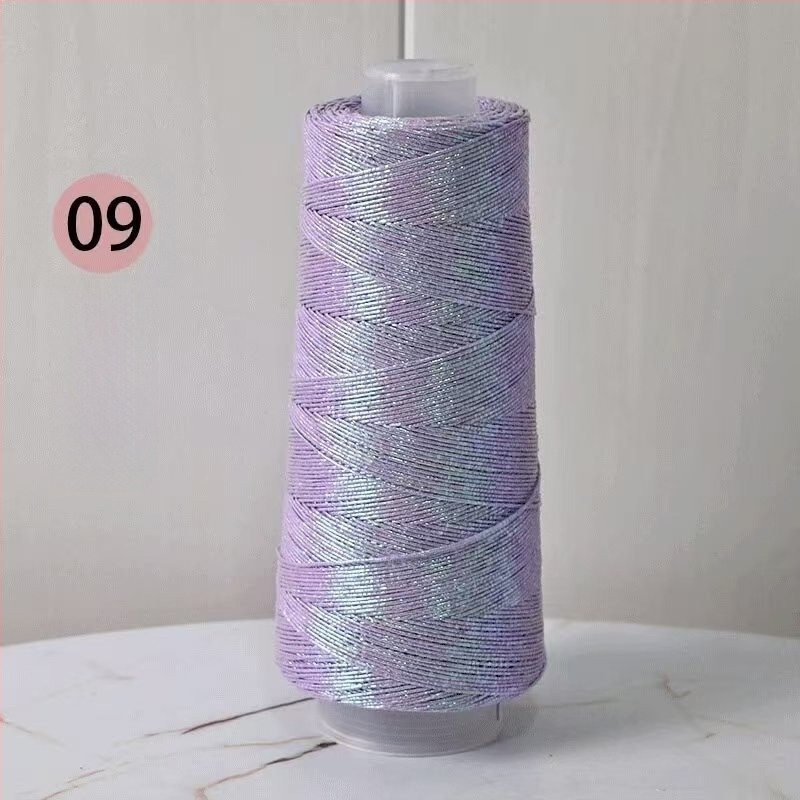 Zlatno-srebrna pređa s jezgrom, Feve stil sjajna metalna pređa za DIY torbe