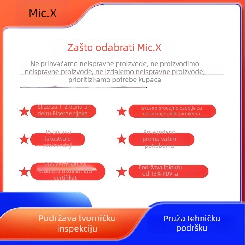 Kompaktni 20 mm zvučnik s unutarnjim magnetskim sklopom, 8 Ω, 1–2 W, s terminalnim vodičima, za sigurnosne nadzore i glasovne obavijesti, bass