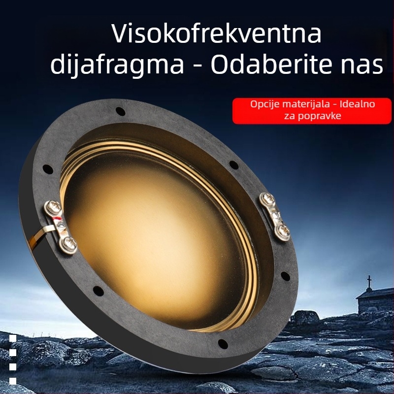 72-jezgrena kružna zavojnica zvučnika, 72,2 mm rog zvučnika s zlatnim filmskim vodom, visoka vjernost zvuka