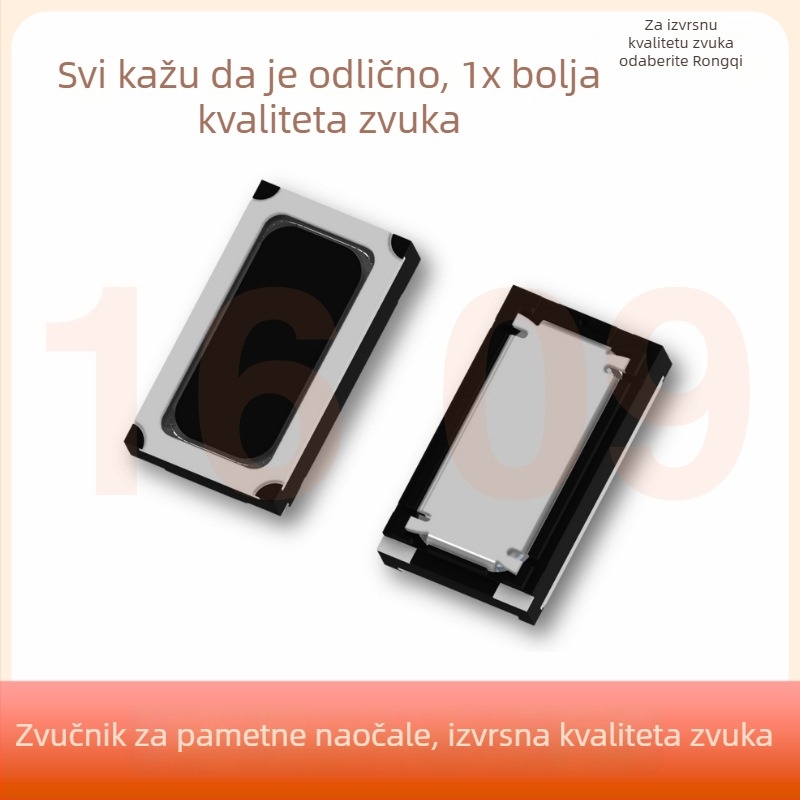 1609 Zvučnik za naočale, 16 Ω, 0916 Visokoučinkoviti AI zvučnik za naočale uz podešavanje EQ