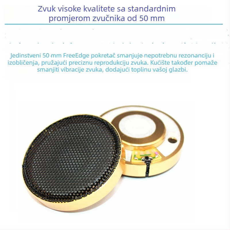 Fabrički novi HiFi dinamične slušalice s 50 mm nanofibrom