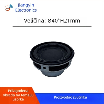 Bluetooth vanjski kompaktni zvučnik s 40 mm dvostrukim neodimijskim magnetom, PU rub, 4Ω 5W