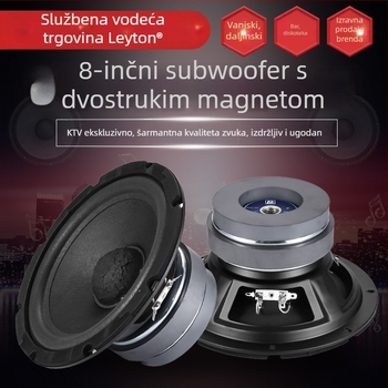 Layton BM 8-inčni zvučnik s punim rasponom, model 8-35bf-a, 8Ω, 50W, papirnati konus, dvostruki magnetni sustav, omnidirekcijski bas