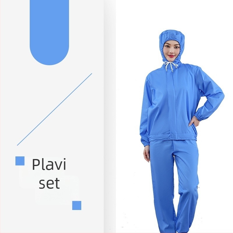 Lagani bijeli prozračni radni komplet za prehrambenu tvornicu