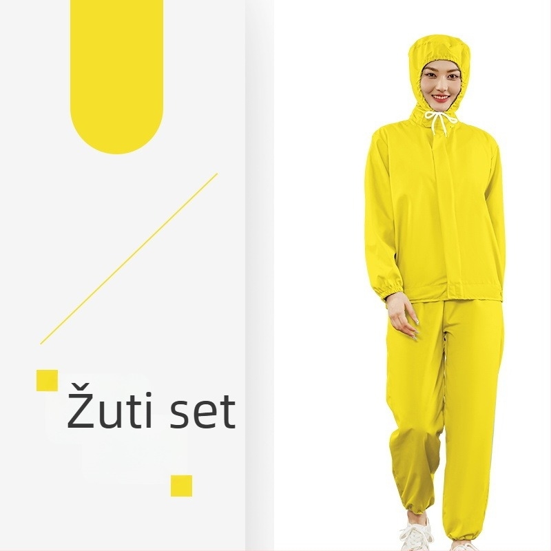 Lagani bijeli prozračni radni komplet za prehrambenu tvornicu