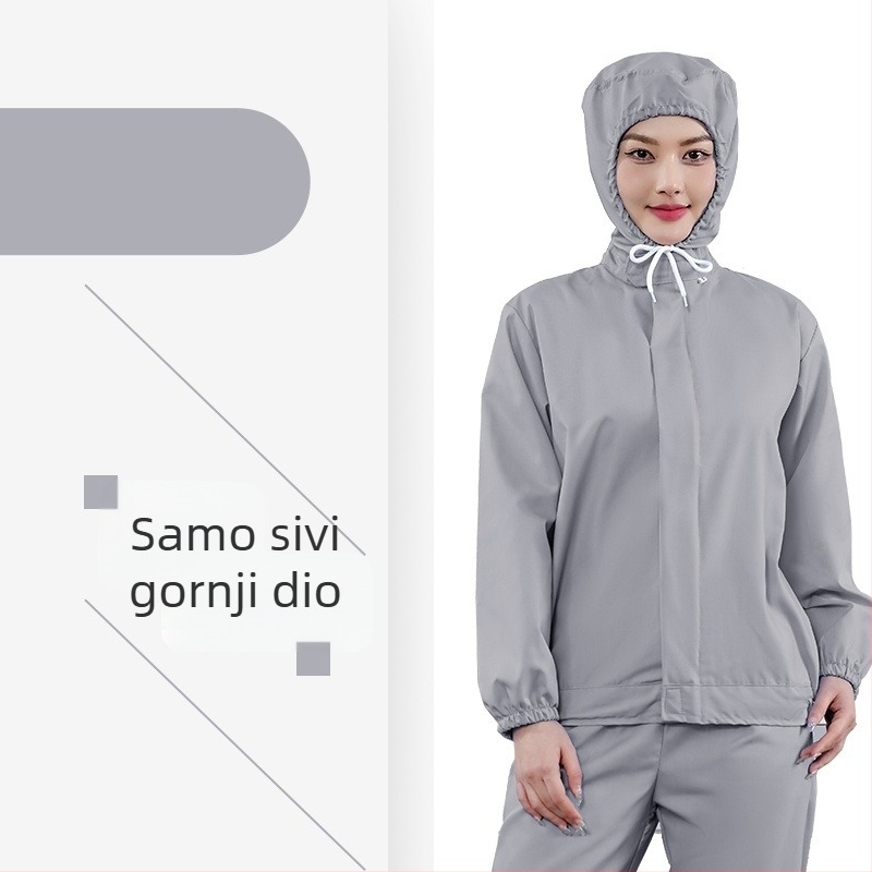 Lagani bijeli prozračni radni komplet za prehrambenu tvornicu