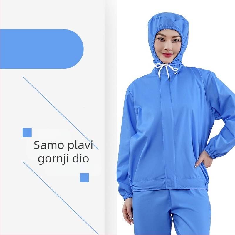 Lagani bijeli prozračni radni komplet za prehrambenu tvornicu