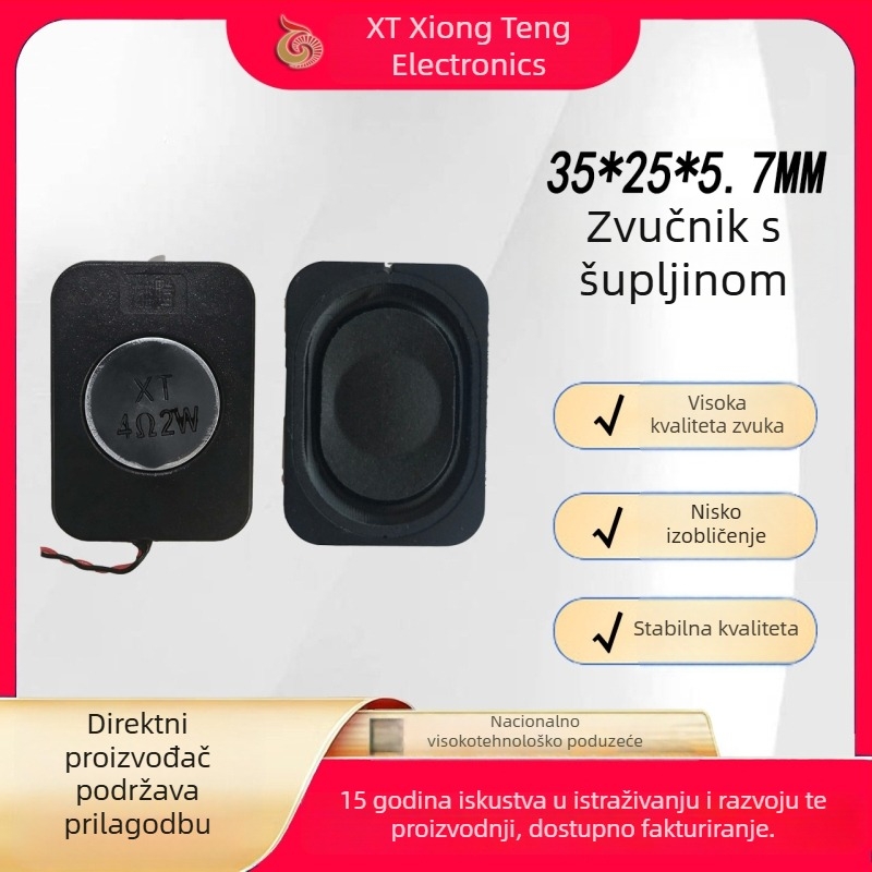 3525 Zvučnik kućišta, 4–8 Ω, 2 W, DIY multimedijski AI glasovni robotski zvučnik