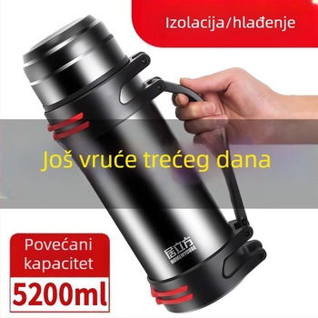 Termos boca za muškarce velikog kapaciteta, izolirana šalica za čaj