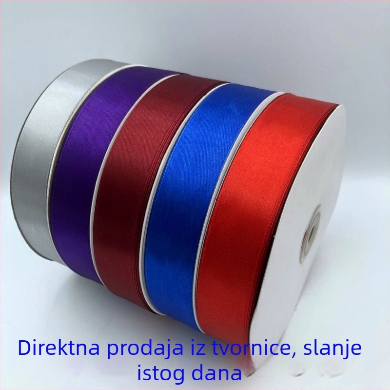 Voćna vrpca za pakiranje darova i cvjetne bukete, širina 2.5 cm, satenska vrpca za ukrašavanje torti