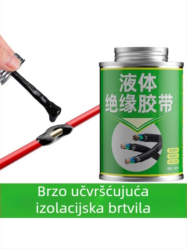 Tekuća izolacijska traka za električne žice, vodootporna crna traka za kabelske spojeve, vatrootporna električna ljepila
