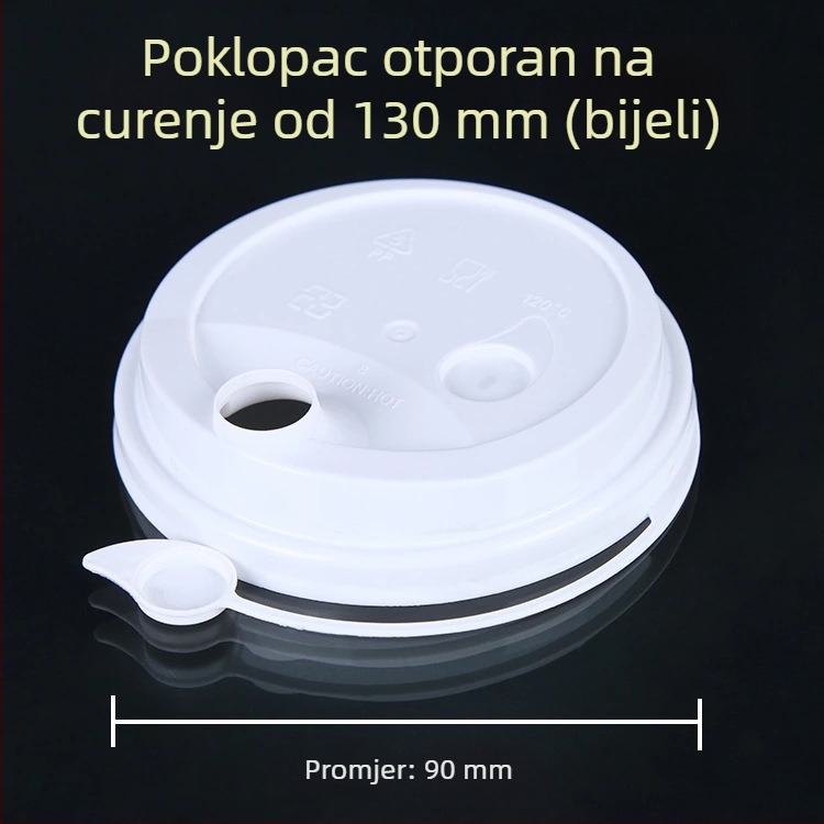 Jednokratne čaše za mliječni čaj, promjera 90 mm, mat plastične čaše za hladna pića, voćni čaj i sojino mlijeko