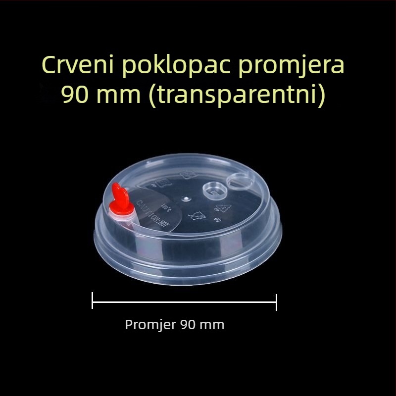 Jednokratne čaše za mliječni čaj, promjera 90 mm, mat plastične čaše za hladna pića, voćni čaj i sojino mlijeko