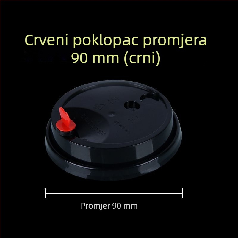 Jednokratne čaše za mliječni čaj, promjera 90 mm, mat plastične čaše za hladna pića, voćni čaj i sojino mlijeko