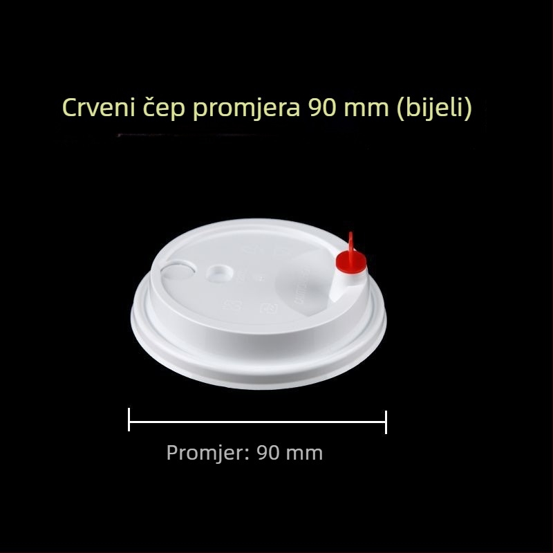 Jednokratne čaše za mliječni čaj, promjera 90 mm, mat plastične čaše za hladna pića, voćni čaj i sojino mlijeko