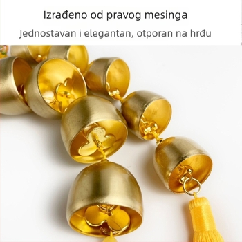 Mesing zvončić s kineskim čvorom, unutarnja dekoracija, retro stil