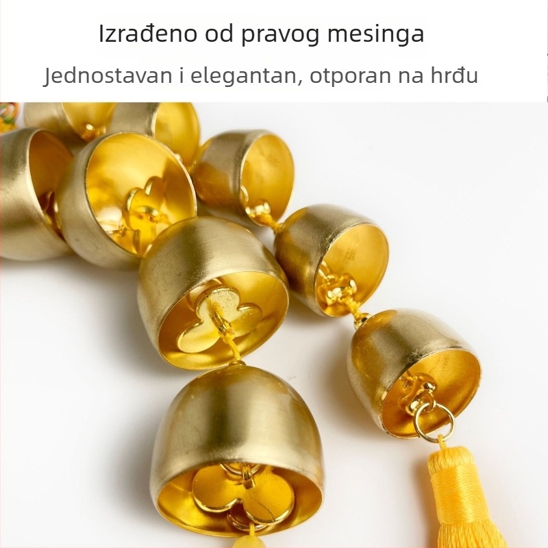 Mesing zvončić s kineskim čvorom, unutarnja dekoracija, retro stil