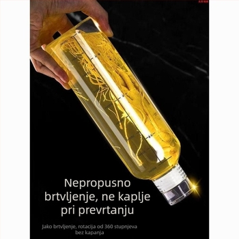 Premium staklena boca za kućnu vinifikaciju, zatvorena, hrane kvalitete, za vino sa ženšenom