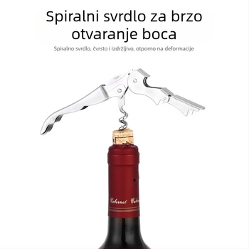 Set od 10 komada nehrđajućeg čeličnog shaker seta sa bambusnim stalkom za bar