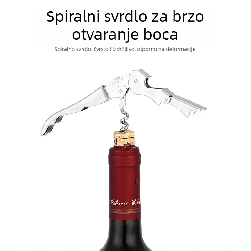 Set od 10 komada nehrđajućeg čeličnog shaker seta sa bambusnim stalkom za bar