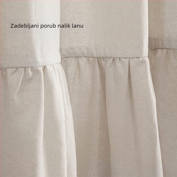 Nova jednobojna zavjesa za tuš s imitacijom lana, za kućnu kupaonicu, pregradna zavjesa.