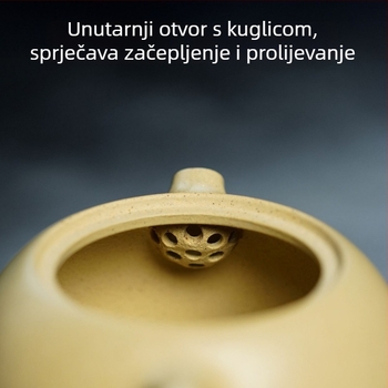 Autentičan čajnik od Yixing Purple Clay, ručna izrada, originalna mineralno zelena Xishi posuda, Kung Fu kućni čajni set