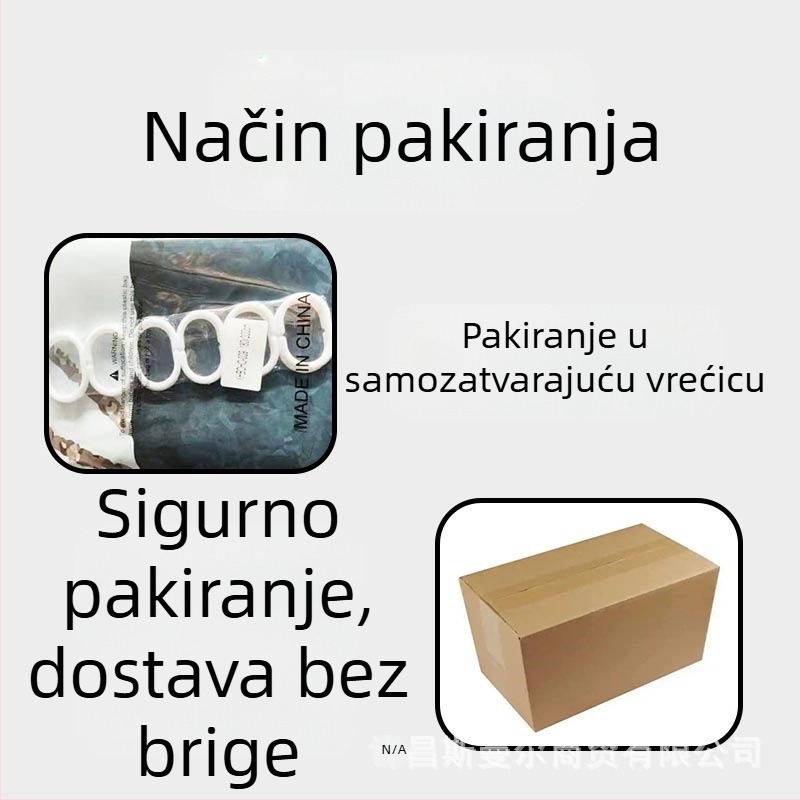 Prilagodljiva debela vodootporna zavjesa za tuširanje s mogućnošću dizajna i tiska logotipa