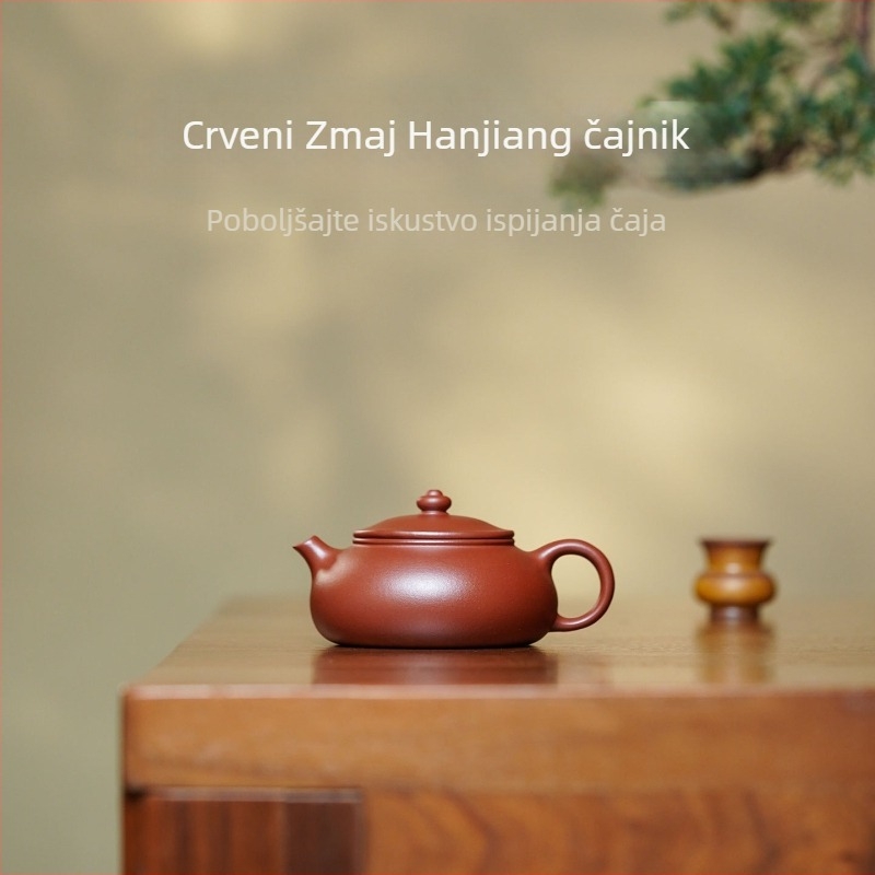 Čajnik od Yixing ljubičaste glinene, ručna izrada, vrhunski retro stil