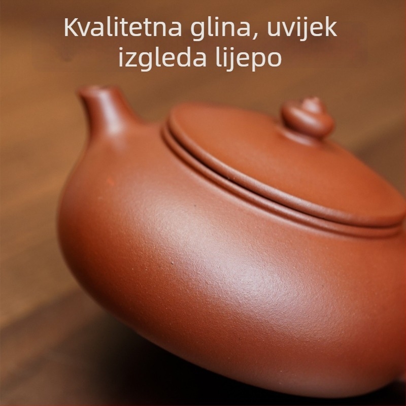 Čajnik od Yixing ljubičaste glinene, ručna izrada, vrhunski retro stil