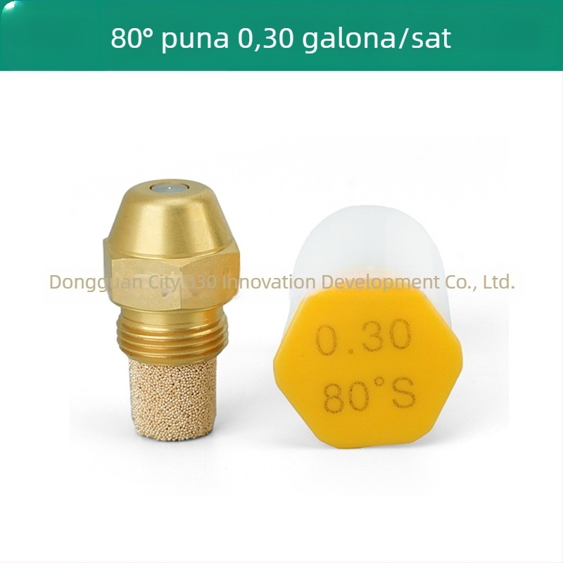 Latunska 80° mlaznica Danfoss za plamenik s metanol-dizelom i štednjakom na biljno ulje