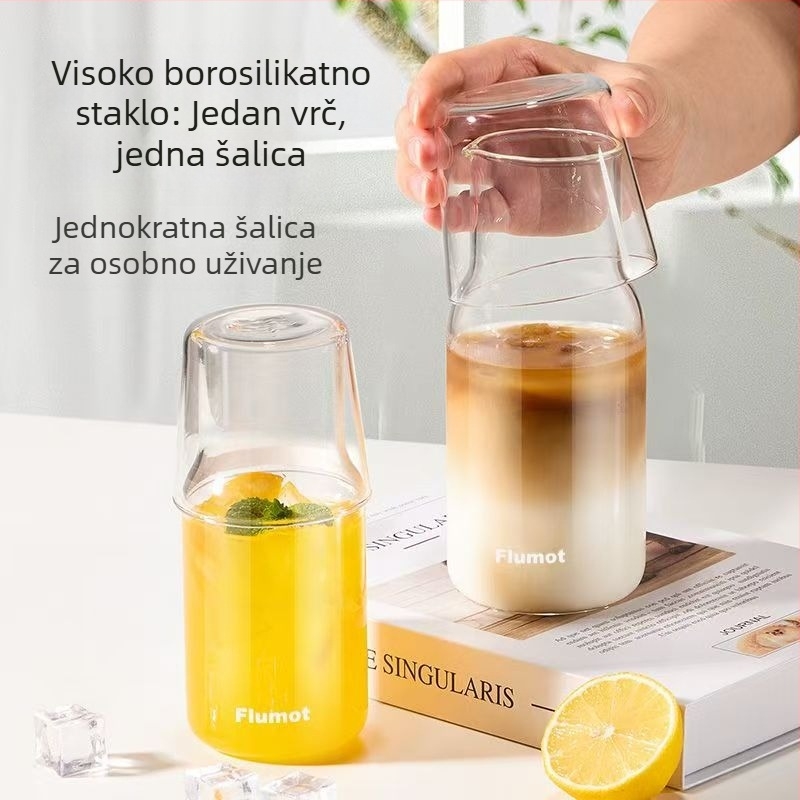 Japanski stil staklena čaša za jednu osobu – sok, mlijeko, vodu i vino, otporna na visoke temperature