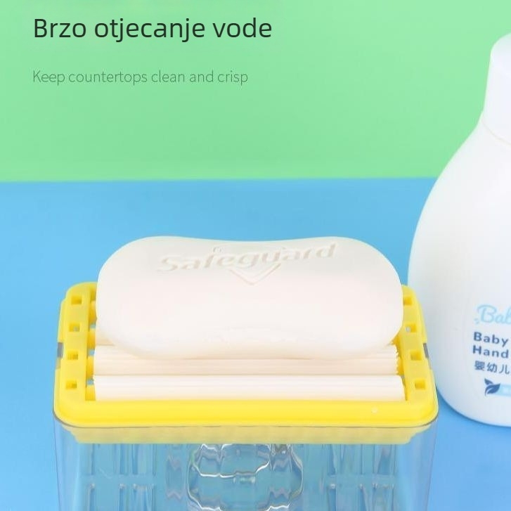Kutija za sapun bez trljanja s roller-pjenom, višenamjenska odvodna kutija