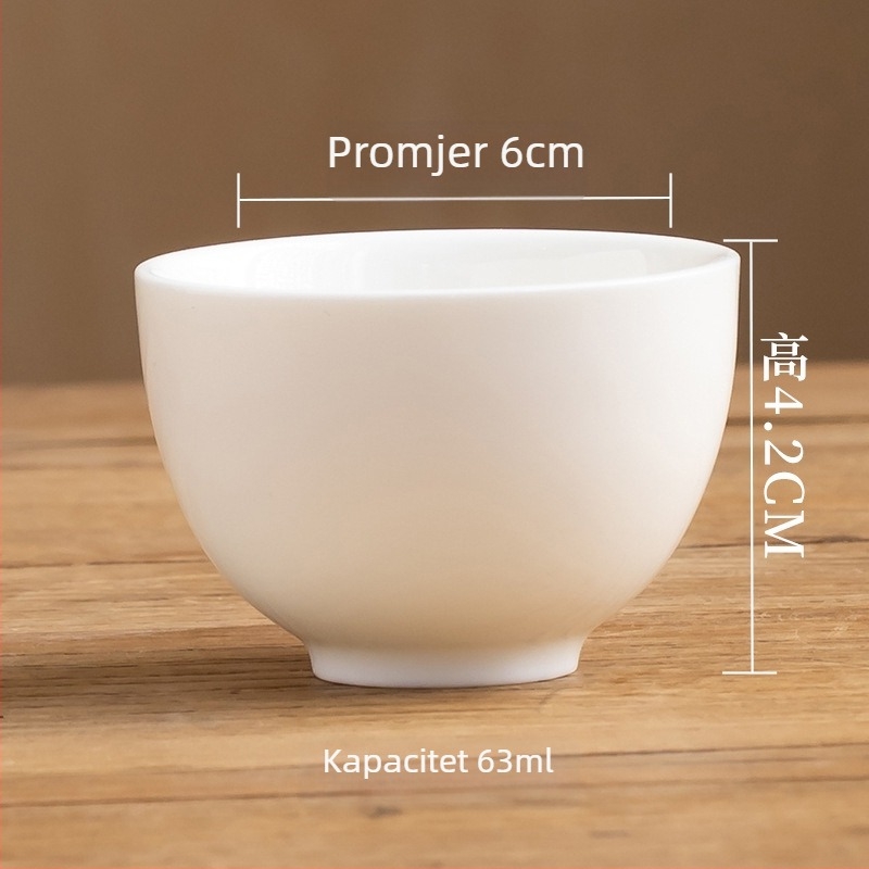 Porcelanska Gongfu šalica za čaj s aromom, keramički čajni pribor u kineskom stilu