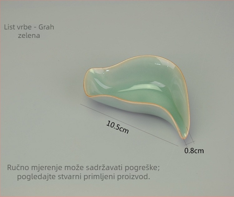 Set dodataka za Gongfu čajnu ceremoniju od celadonskog porcelana s logom