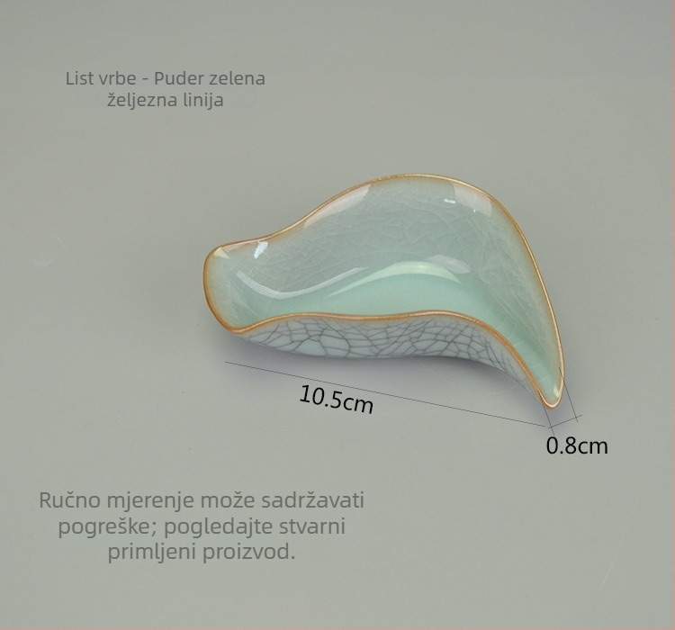 Set dodataka za Gongfu čajnu ceremoniju od celadonskog porcelana s logom