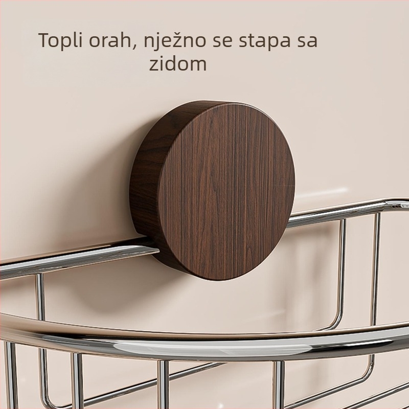 Zidni spremnik za ručnike za lice s usisnom čašom, kupaonica