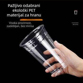 Jednokratna čaša za kavu promjera 98 mm, za ledenu kavu i hladna pića, za ponijeti, kapacitet 500–700 ml
