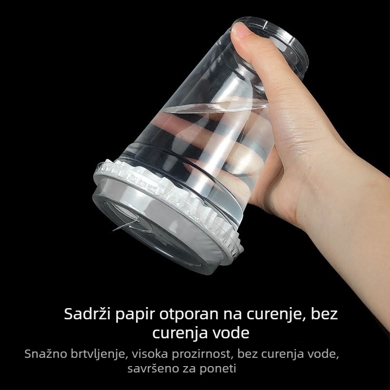 Jednokratna čaša za kavu promjera 98 mm, za ledenu kavu i hladna pića, za ponijeti, kapacitet 500–700 ml