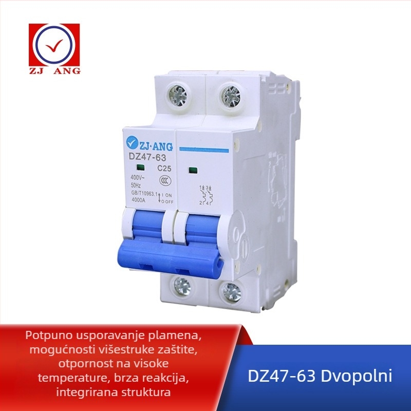 DZ471P 2P 3P 4P mini automatski prekidač tipa C za kućnu upotrebu
