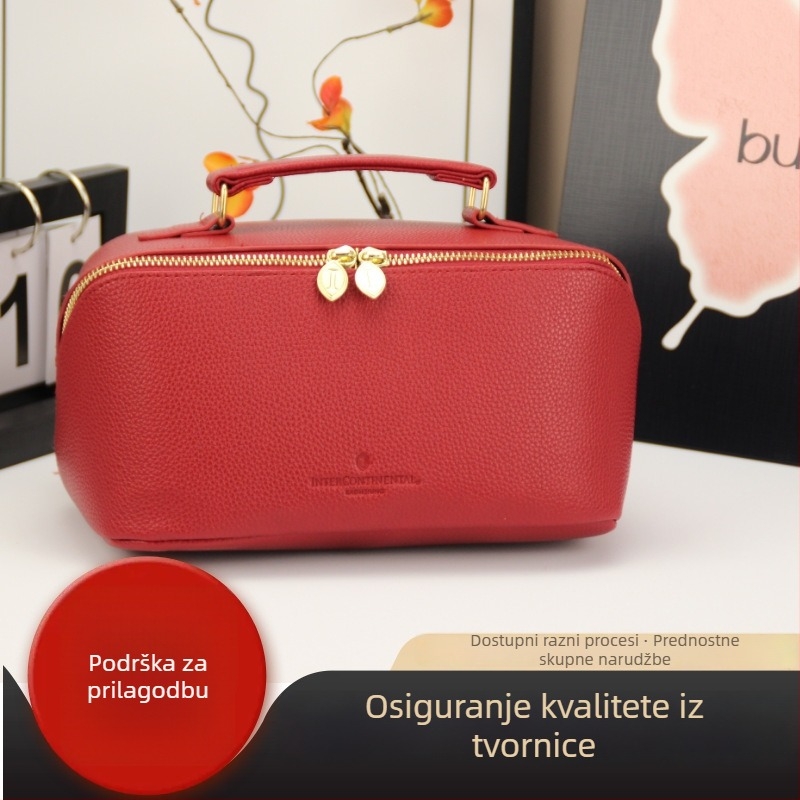 Prijenosna kozmetička torbica velikog kapaciteta za putovanja – elegantan organizator šminke