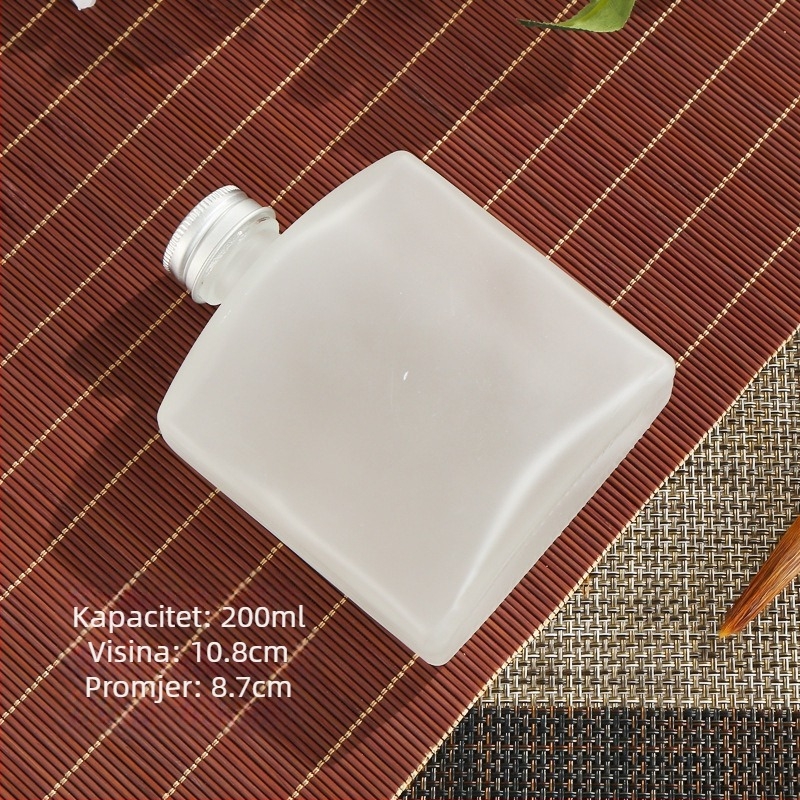 Staklene mini bočice za hladno filtriranje kave, pića i sokova — plosnato kvadratne ili okruglo ramena, mat ili prozirno, 50-500 ml