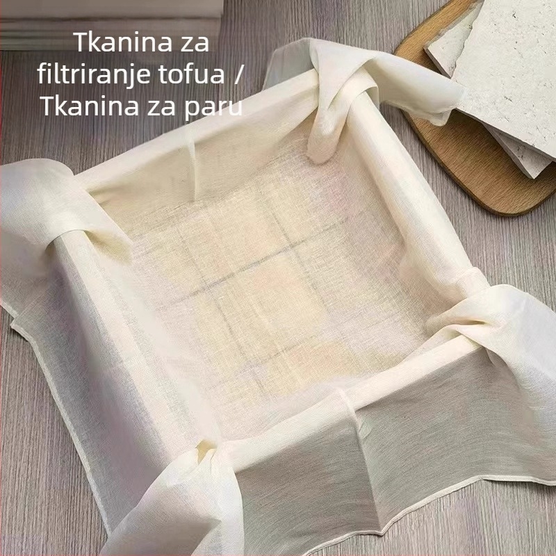 Gaza od 100% pamuka, za kućnu uporabu, fina mreža za filtriranje sojinog mlijeka i tofua, gazu za parenje riže