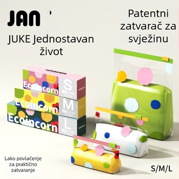 Vrećica za hranu sa zatvaračem, debela kućna vrećica sa zatvaračem, vrećica za pakiranje sa zatvaračem za hladnjak i zamrzivač, porcioniranje