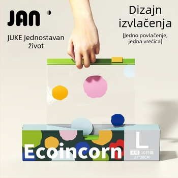 Vrećica za hranu sa zatvaračem, debela kućna vrećica sa zatvaračem, vrećica za pakiranje sa zatvaračem za hladnjak i zamrzivač, porcioniranje