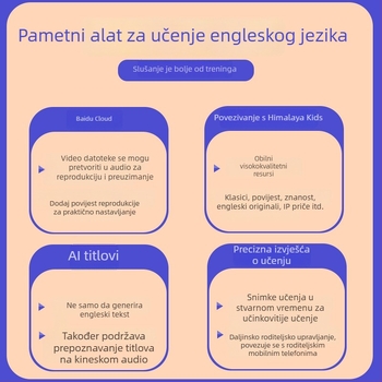 Prijenosno uređaj za slušanje engleskog za učenike — sinhronizacija s udžbenicima, džepni alat za učenje