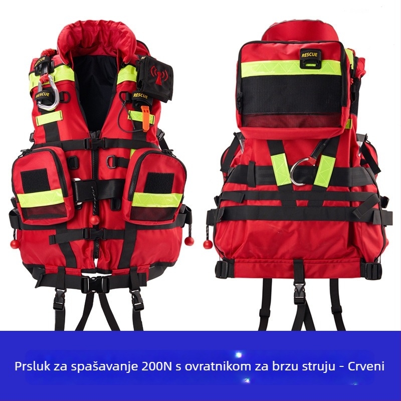 Prsluk za spašavanje visoke plovnosti za spašavanje u vodi, 200N, teški prsluk za intervencije